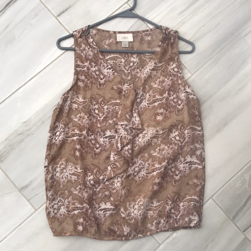Ann Taylor loft silky type shirt execellent cond
